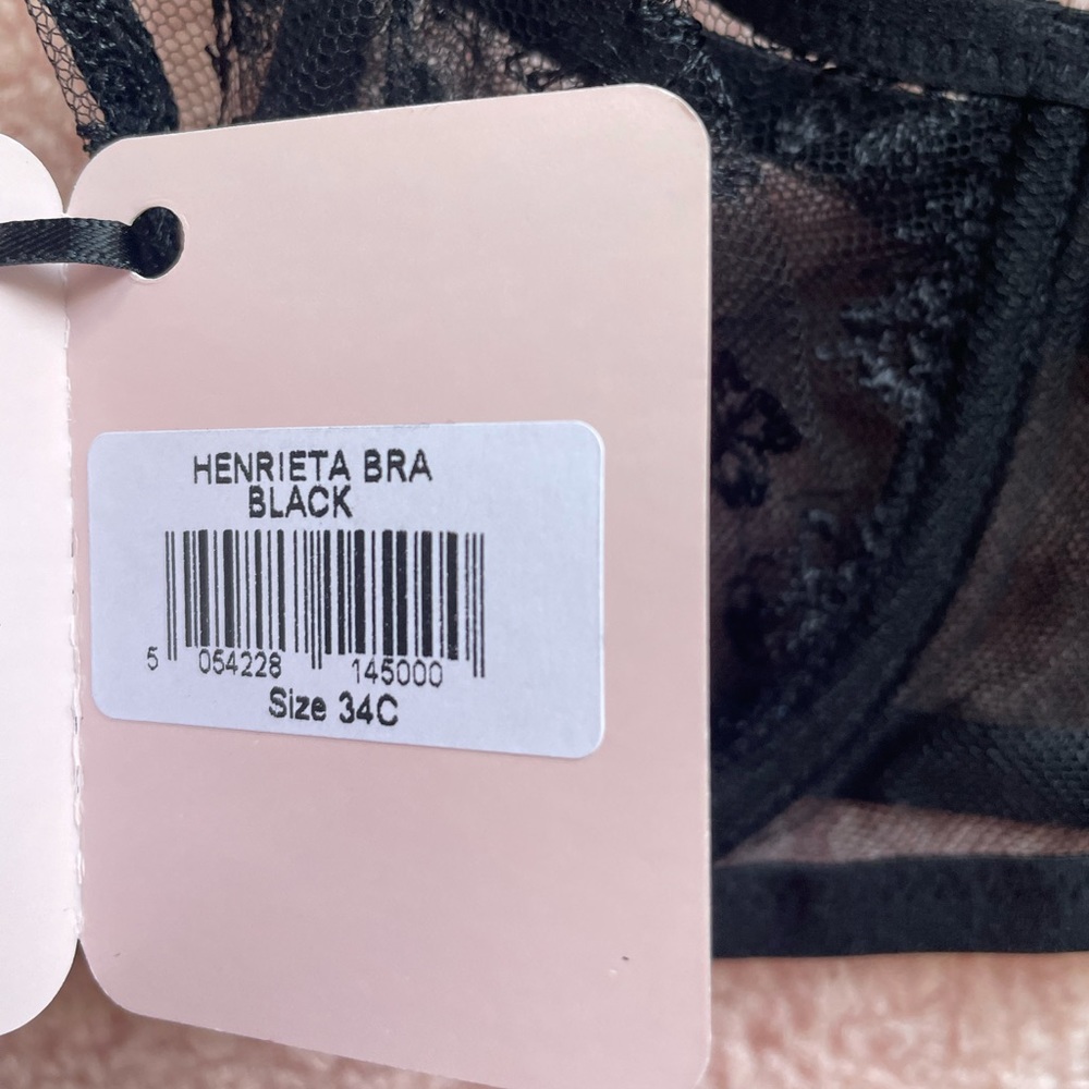 NWT Agent provocateur Henrieta black bra 34C - Picture 6 of 8